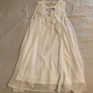 Angelic Flowy White Sundress